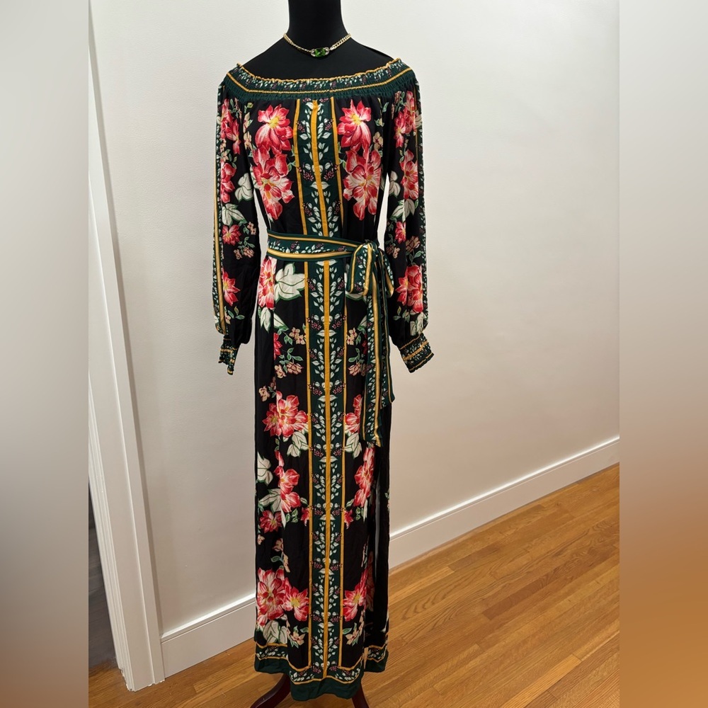 871. Jealous Tomato Black Floral Long Sleeve Dress